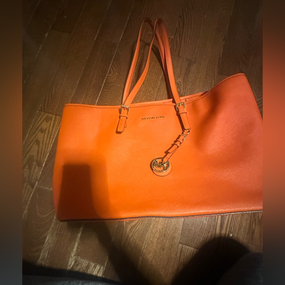 Michael Kors Vibrant Orange Tote